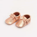 Freshly Picked | Bow Mini Sole Moccs ~ Rose Gold  Freshly Picked   