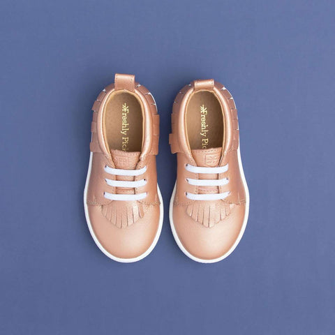 Freshly Picked | Rose Gold Sneaker Mocc  Freshly Picked   