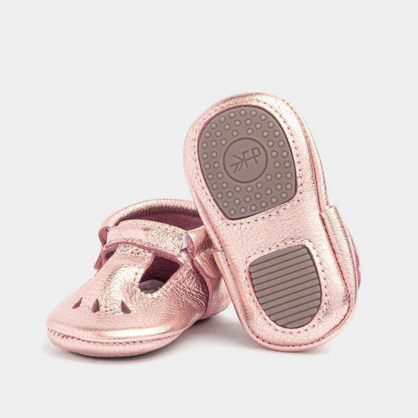 Freshly Picked | Mary Jane Mini Sole Moccs ~ Rose Gold  Freshly Picked   