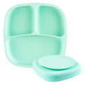 Re-Play | NEW Mint Silicone Tableware Feeding Re-Play Suction Divided Plate  