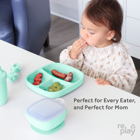 Re-Play | NEW Mint Silicone Tableware Feeding Re-Play   
