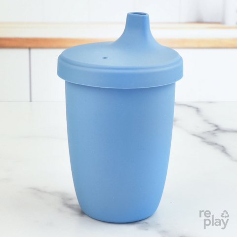 Re-Play | NEW Denim Silicone Tableware Feeding Re-Play Sippy Cup 8oz  