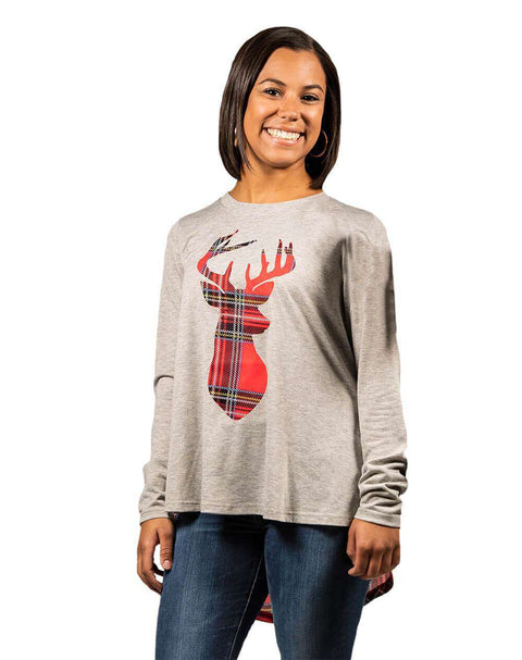 Simply Southern | Tunic ~ Plaid Reindeer Clothing Simply Southern   
