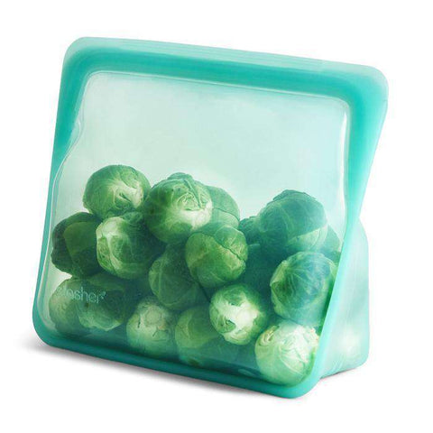Stasher Stand Up Mid Bag | Aqua Home Stasher   