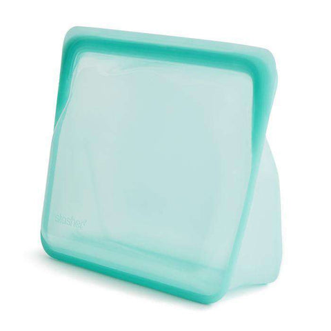 Stasher Stand Up Mid Bag | Aqua Home Stasher   