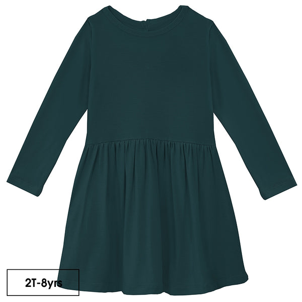 Kickee Pants Long Sleeve Twirl Shirt Dress ~ Pine Clothing Kickee Pants   