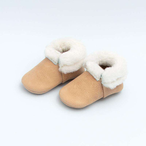 Freshly Picked | Shearling Mocc Mini Sole ~ Weathered Brown Shoes Freshly Picked   