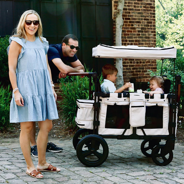 Keenz XC + Luxury Comfort Stroller Wagon 4 Passenger | Cream [ships end of March] BabyGear Keenz   