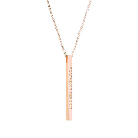 MantraBand Necklace | You're My Person Jewelry MantraBand Rose Gold  