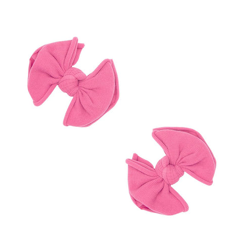 Baby Bling Bows | Baby Fab Clips 2pk ~ Hot Pink Baby Baby Bling Bows   