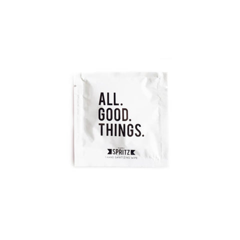 Happy Spritz - Good Morning Beautiful Single Sanitizing Towelette SkinCare Happy Spritz   