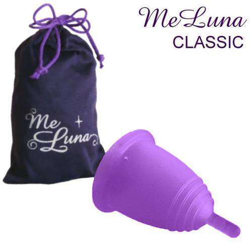 MeLuna | Classic Stem Handle Menstrual Cup  MeLuna Menstrual Cups Small | Amethyst  