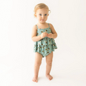 Posh Peanut Basic Ruffled Spaghetti Romper - Spring Bee Clothing Posh Peanut   