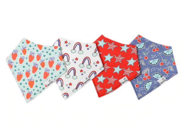Copper Pearl | Modern Bandana Bibs 4 Pack ~ Liberty Clothing Copper Pearl   