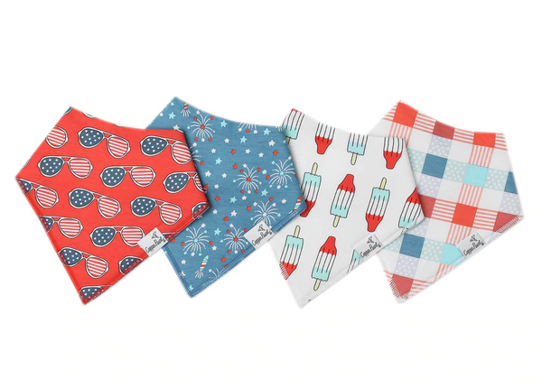 Copper Pearl | Modern Bandana Bibs 4 Pack ~ Spangled Clothing Copper Pearl   