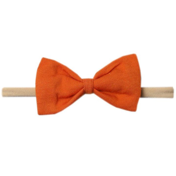Copper Pearl Bowtie Nylon Bow ~ Blaze Baby Copper Pearl   