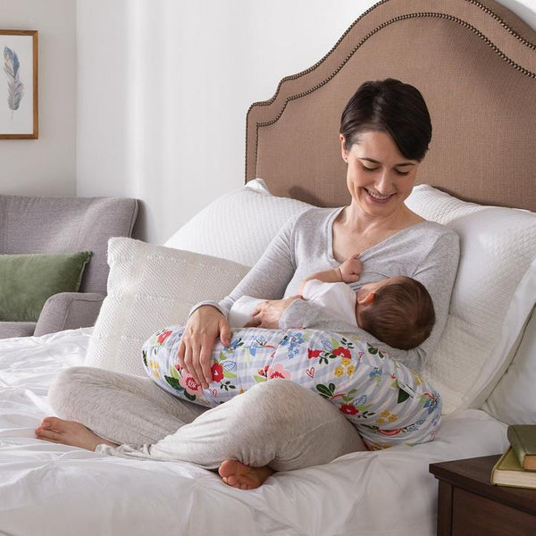 Boppy®Original Feeding & Infant Support Pillow | Blue + Pink Posey  Boppy Company   