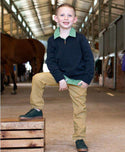 RuggedButts ~ Navy Quarter-Zip Sweater Clothing RuggedButts   