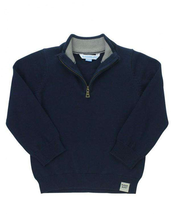 RuggedButts ~ Navy Quarter-Zip Sweater Clothing RuggedButts   