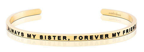 MantraBand | Love - Always My Sister, Forever My Friend  MantraBand Gold  