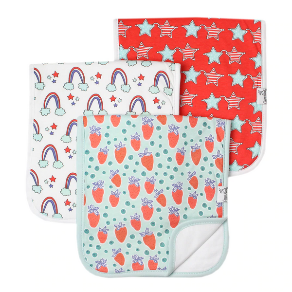 Copper Pearl | Premium Burp Cloth 3 Pack Set ~ Liberty BabyGear Copper Pearl   