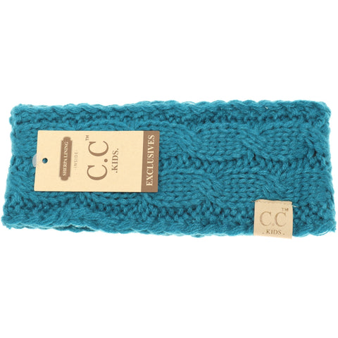 CC Beanie | Kids Solid Knit Head Wrap ~ Teal Clothing CC Beanie   