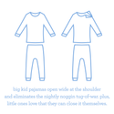 Magnetic Me | Knighty Night Modal Magnetic Toddler Pajama Set Clothing Magnetic Me   