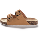 Pupeez Girls Comfort Sandals Buckle Adjustable Slip-on ~ Beige Shoes Pupeez   