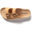 Pupeez Girls Comfort Sandals Buckle Adjustable Slip-on ~ Beige Shoes Pupeez   
