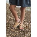 Pupeez Girls Comfort Sandals Buckle Adjustable Slip-on ~ Beige Shoes Pupeez   