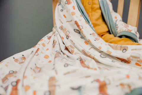 Copper Pearl | Three-Layer Baby Quilt ~ Hayride Bedding Copper Pearl   