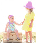 Rufflebutts Lemon Tassel Kaftan Cover-Up Clothing RuffleButts   