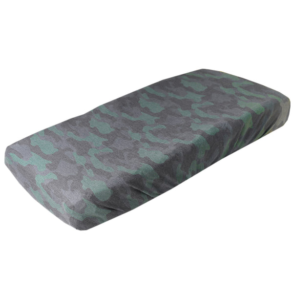 Copper Pearl | Premium Knit Diaper Changing Pad Cover ~ Hunter Bedding Copper Pearl   