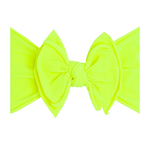 Baby Bling Bows | FAB-BOW-LOUS Headband ~ Neon Safety Yellow Baby Baby Bling Bows   