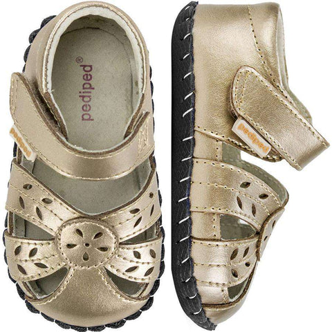 The Original Pediped | Daphne Champagne Shoes Pediped 0-6 Months  