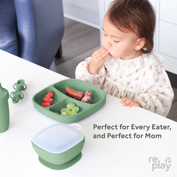 Re-Play | NEW Sage Silicone Tableware Feeding Re-Play   