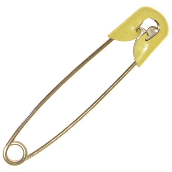 Dritz Stainless Steel Diaper Pins with Locking Head | Pack of 2 Pins ClothDiapers Dritz Yellow  