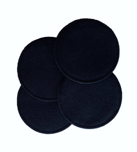 NuAngel - Reusable 100% Cotton Black Facial Rounds - 4 count Cosmetics NuAngel   