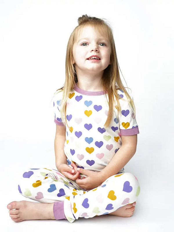 Emerson and Friends - Little Love Valentine's Day Kids Bamboo Pajamas Set Clothing Emerson and Friends   