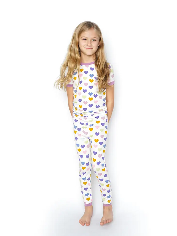 Emerson and Friends - Little Love Valentine's Day Kids Bamboo Pajamas Set Clothing Emerson and Friends   