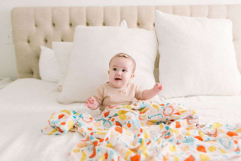 Loulou Lollipop | Deluxe Muslin Swaddle ~ Cutie Fruits Bedding Loulou Lollipop   