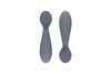 EzPz ~ Tiny Spoon (2-pack)  EZPZ Happy Mats Gray  