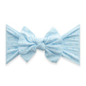 Baby Bling Bows | Patterned Shabby Knot Headband ~ Sky/Blue Dot Baby Baby Bling Bows   