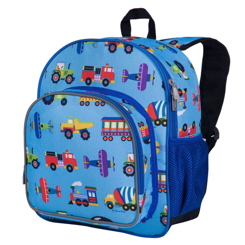 Wildkin Trains, Planes & Trucks Clip-In Lunch Box Blue