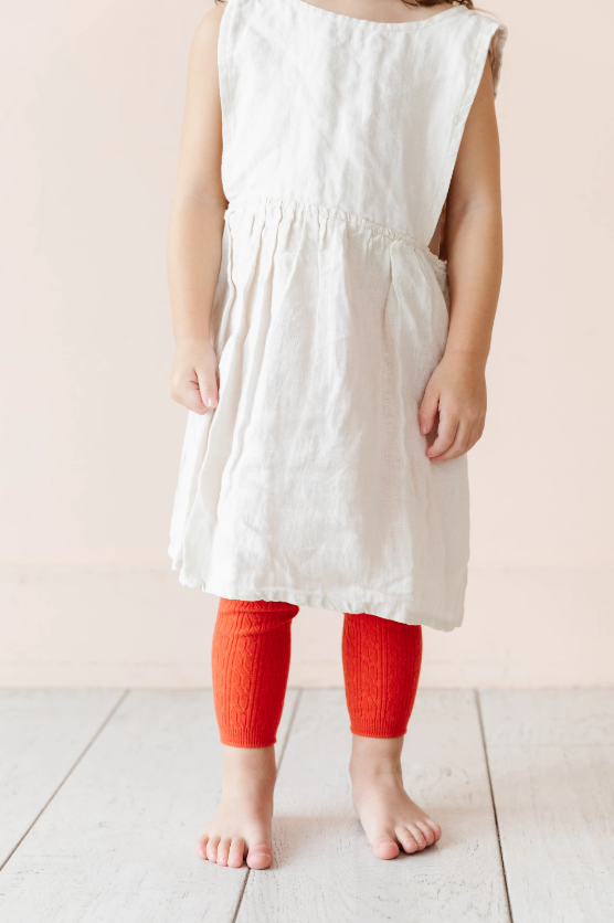 Little Stocking Co  | Footless Cable Knit Tights ~ Poppy Clothing Little Stocking Co   