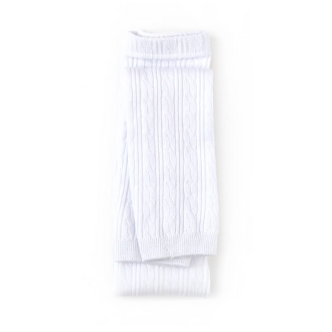 Little Stocking Co  | Footless Cable Knit Tights ~ White Clothing Little Stocking Co   