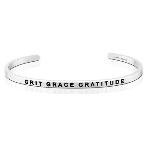 MantraBand | Grit, Grace, Gratitude Jewelry MantraBand Silver  