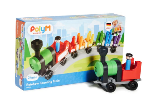 Hape / Poly M | Rainbow Counting Train Toys Hape Toys   
