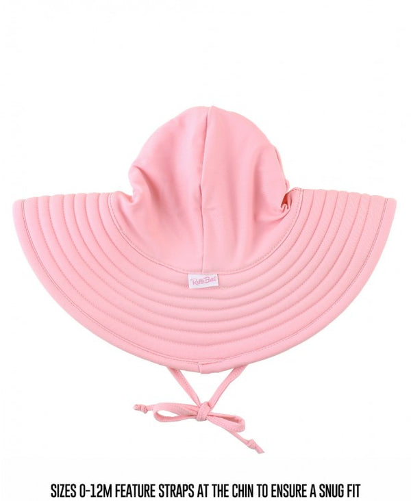 RuffleButts Pink Swim Hat Clothing RuffleButts   
