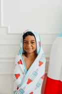 Copper Pearl | Muslin Hooded Towel ~ Rocket BathTime Copper Pearl   